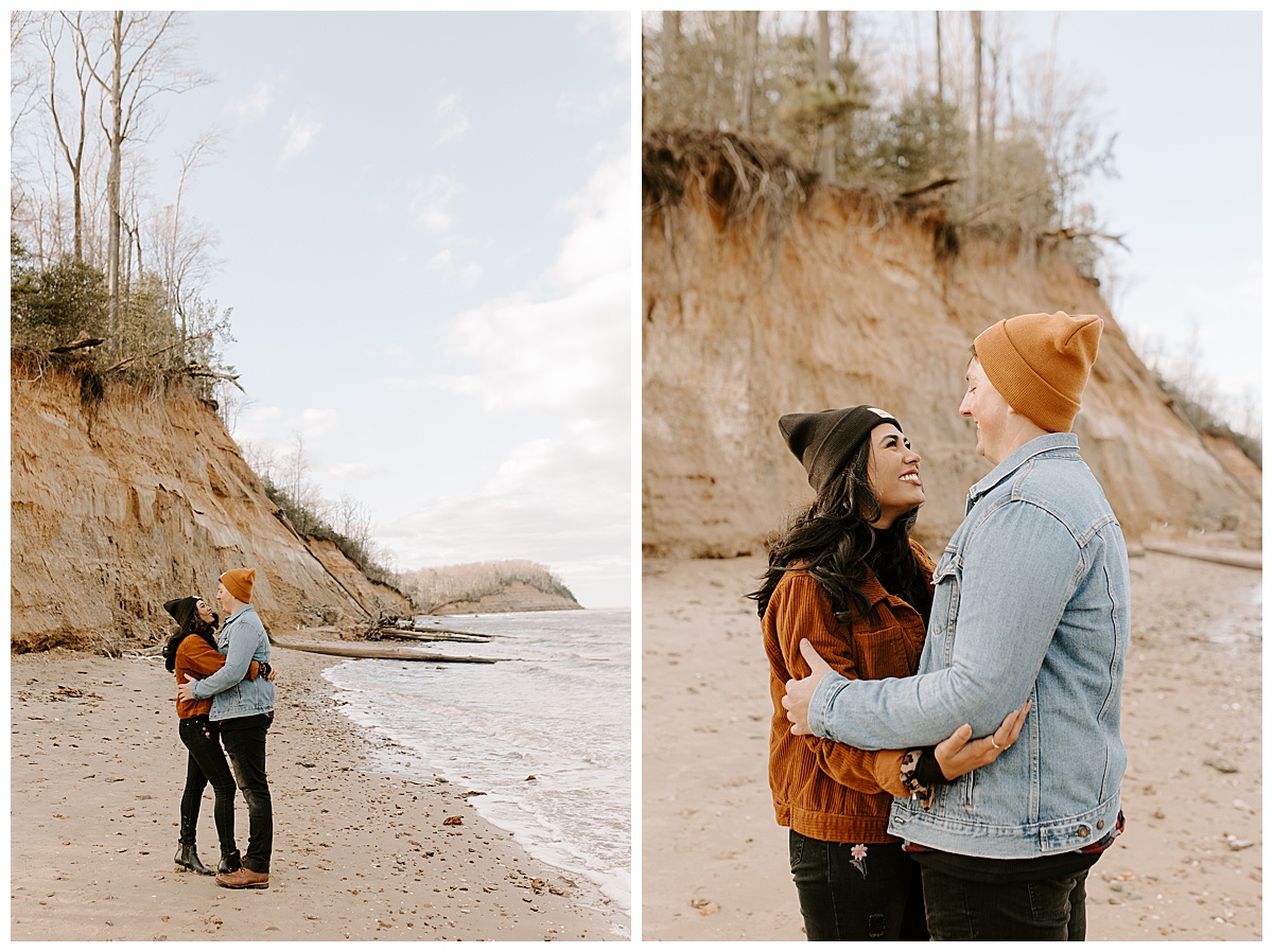 Calvert's cliff maryland engagement session