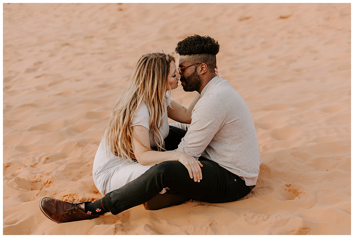 Coral Pink Sand Dunes State Park Utah Couples Session