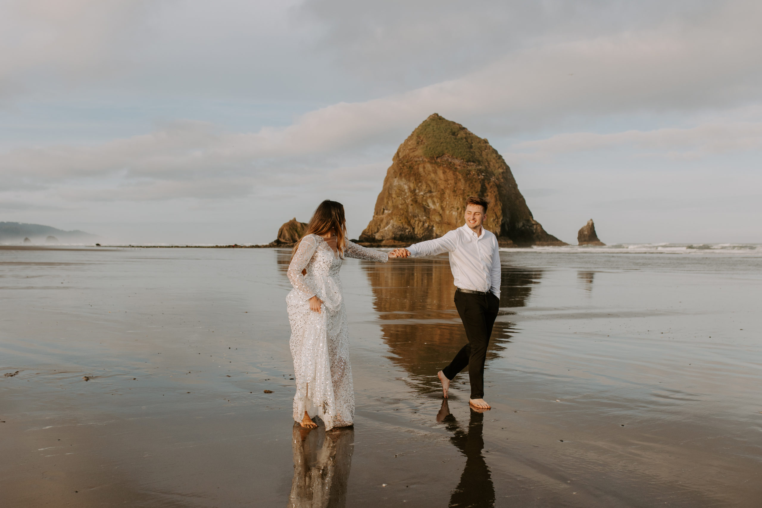 Oregon coast elopement