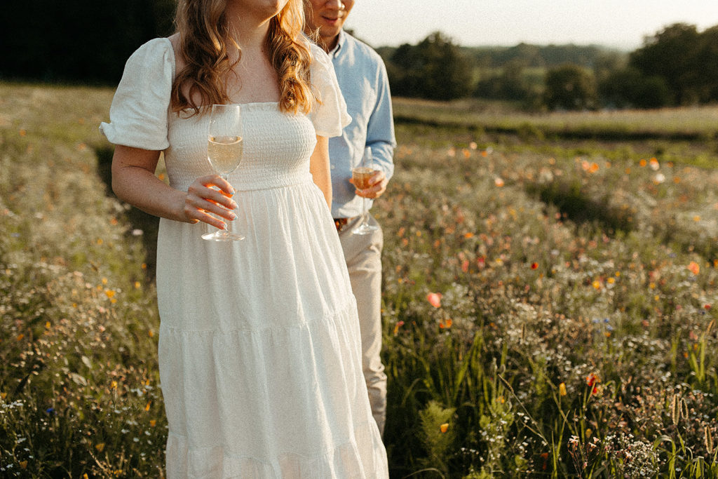 Flower Field Engagement Session